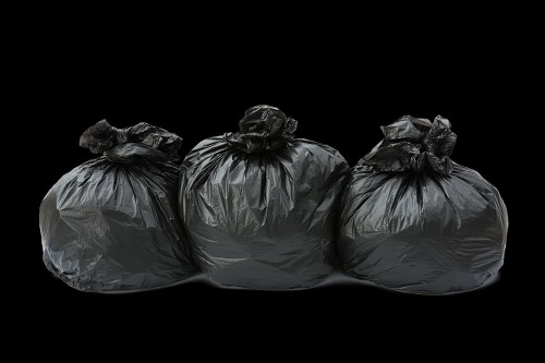 Recycling process of waste from enclosed skips in Euston
