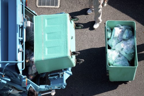 Commercial rubbish disposal in Euston office area